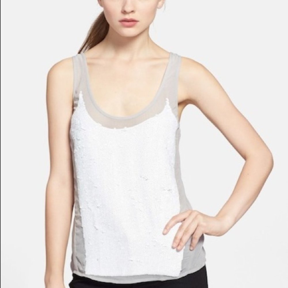 Trouve Sequin Tank Top XS